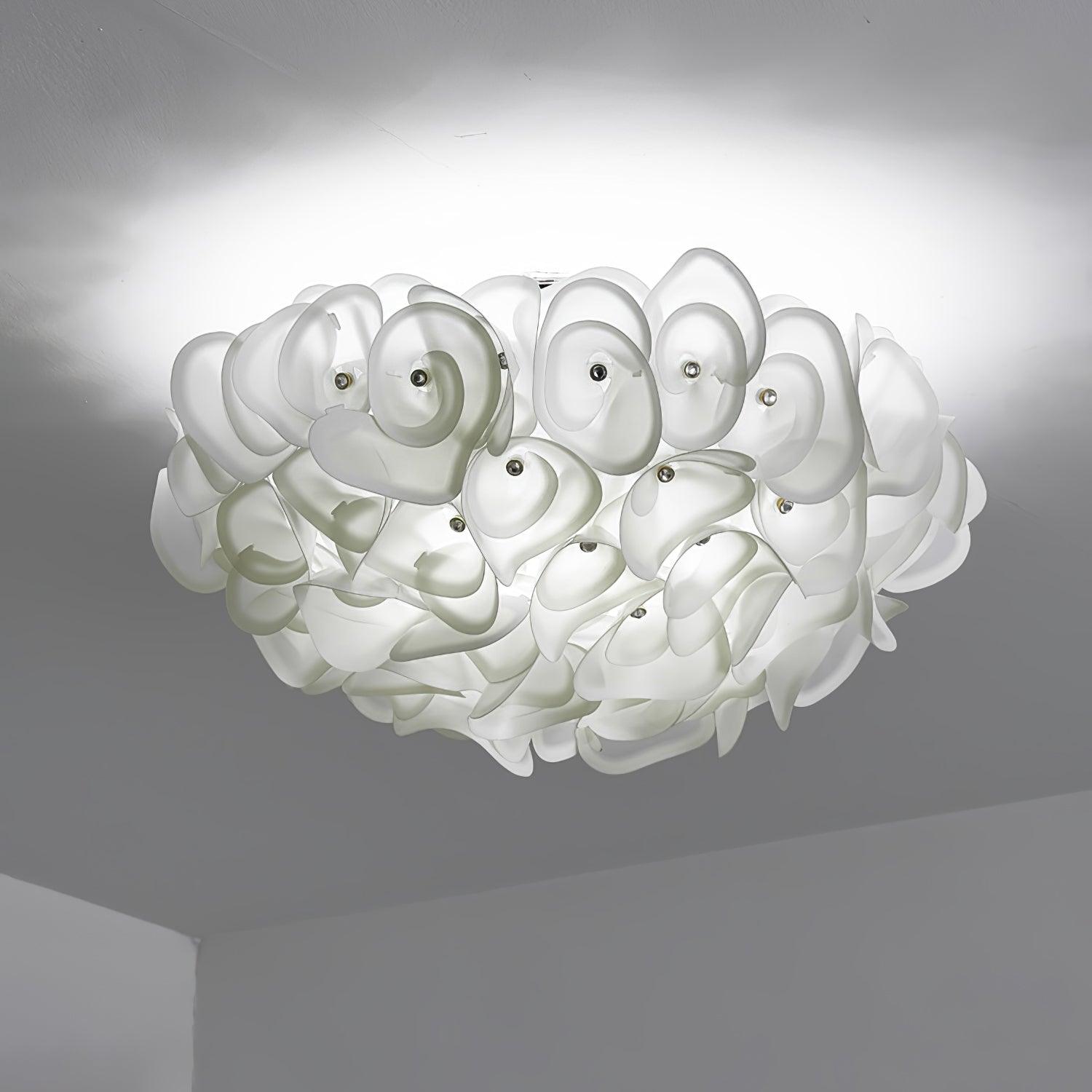 White Hydrangea Ceiling Lamp - Lumpaz
