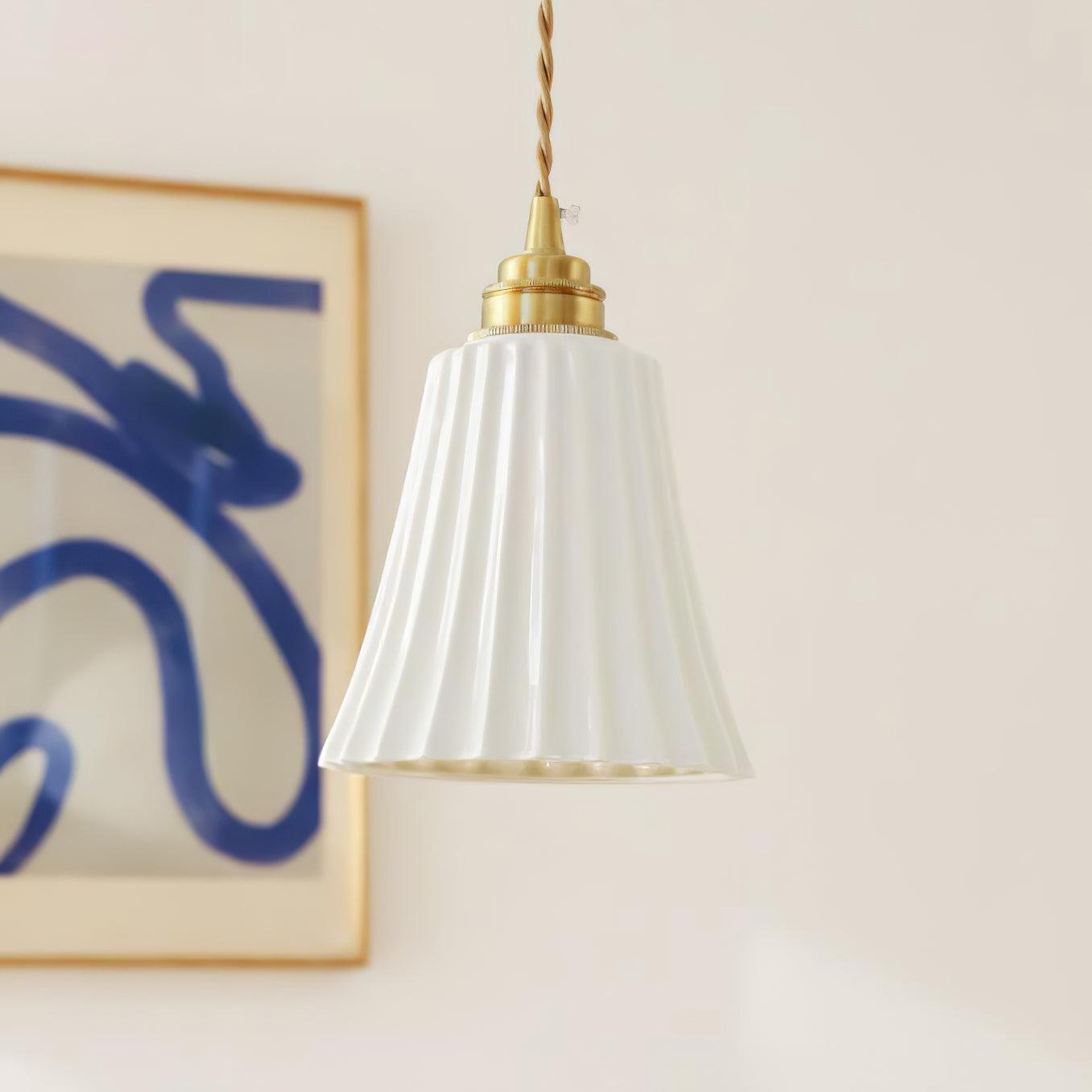 Trumpet Ceramic Pendant Light - Lumpaz
