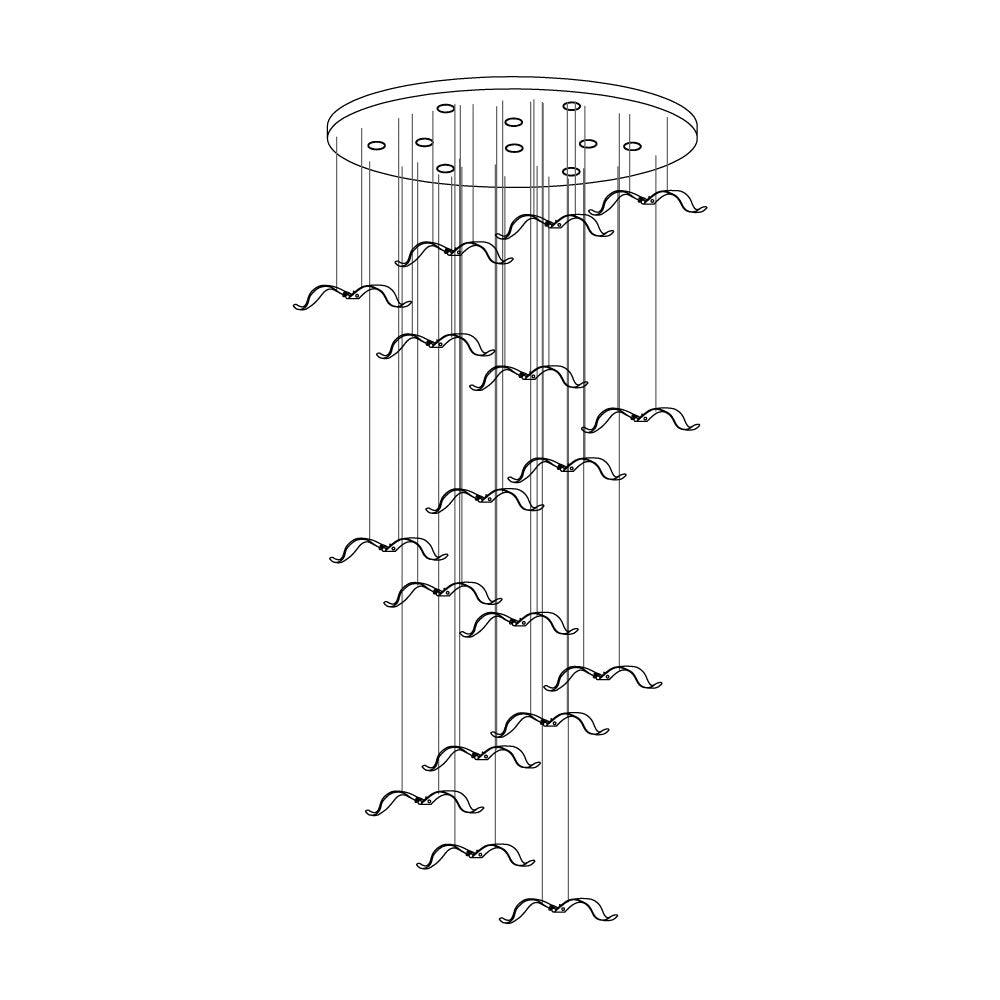 Large Seagull Chandelier - Lumpaz
