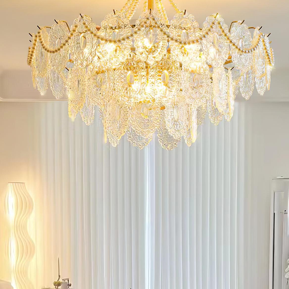 Pearls Glass Chandelier - Lumpaz