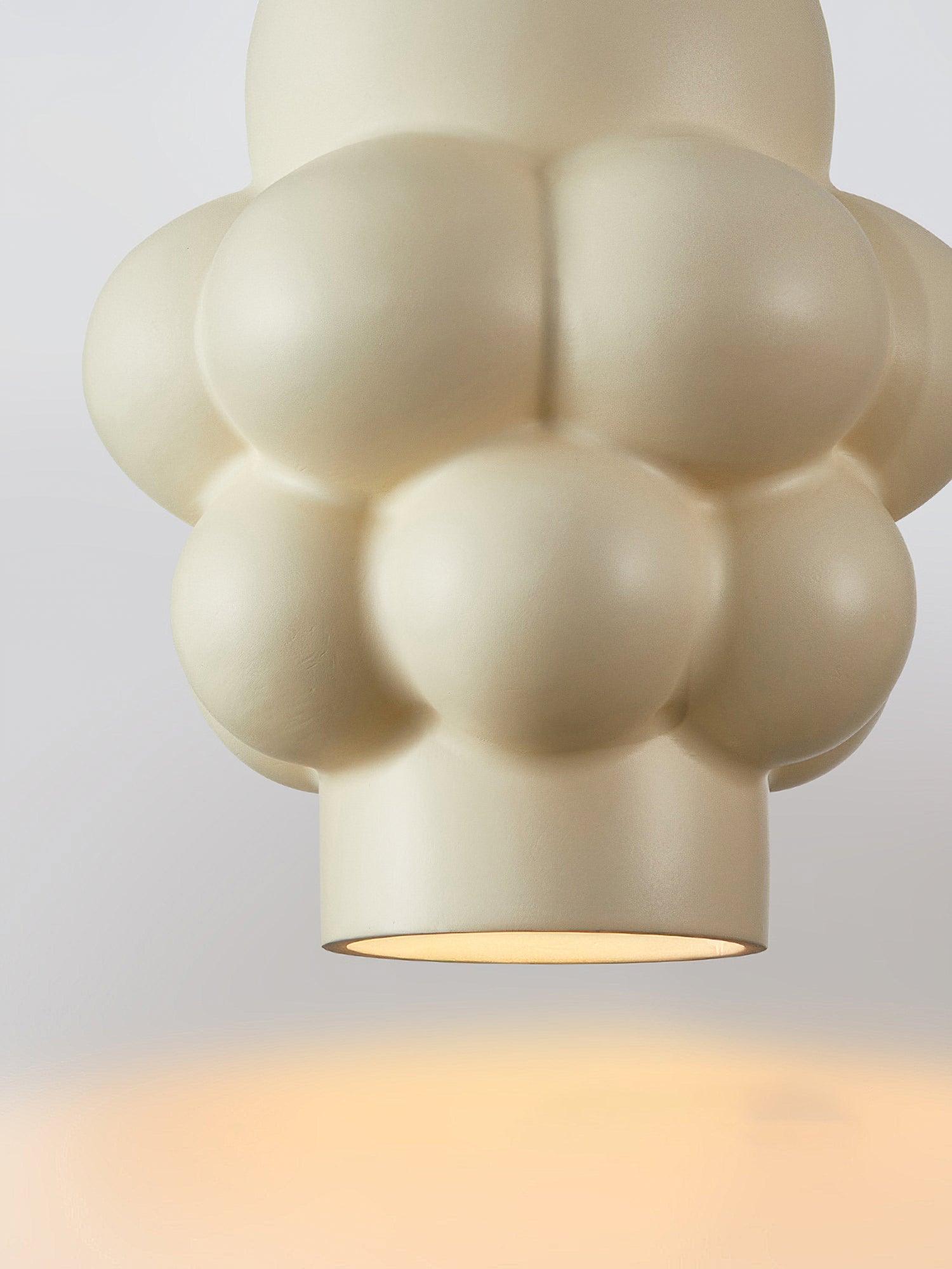 Resin Cream Pendant Lamp - Lumpaz