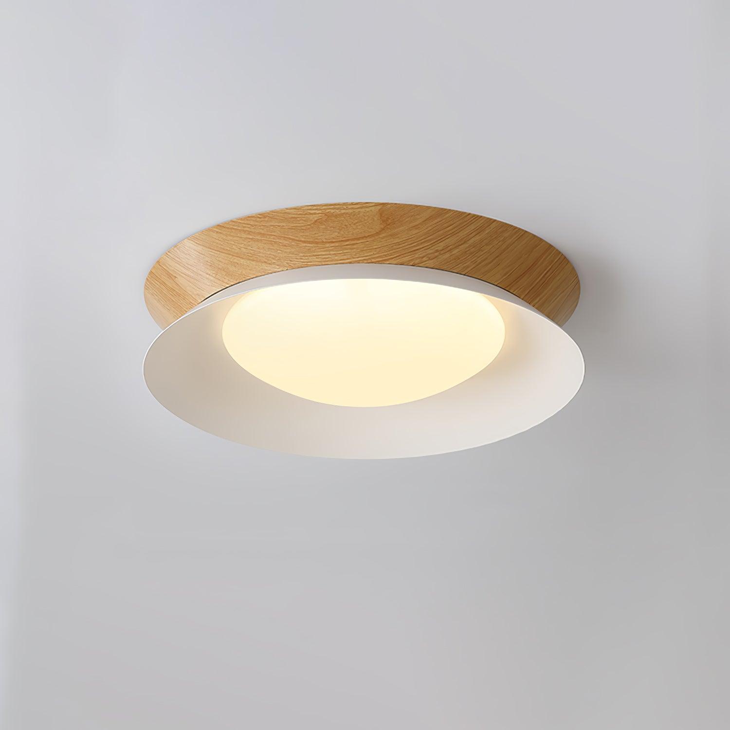 Wood Grain Round Ceiling Light - Lumpaz