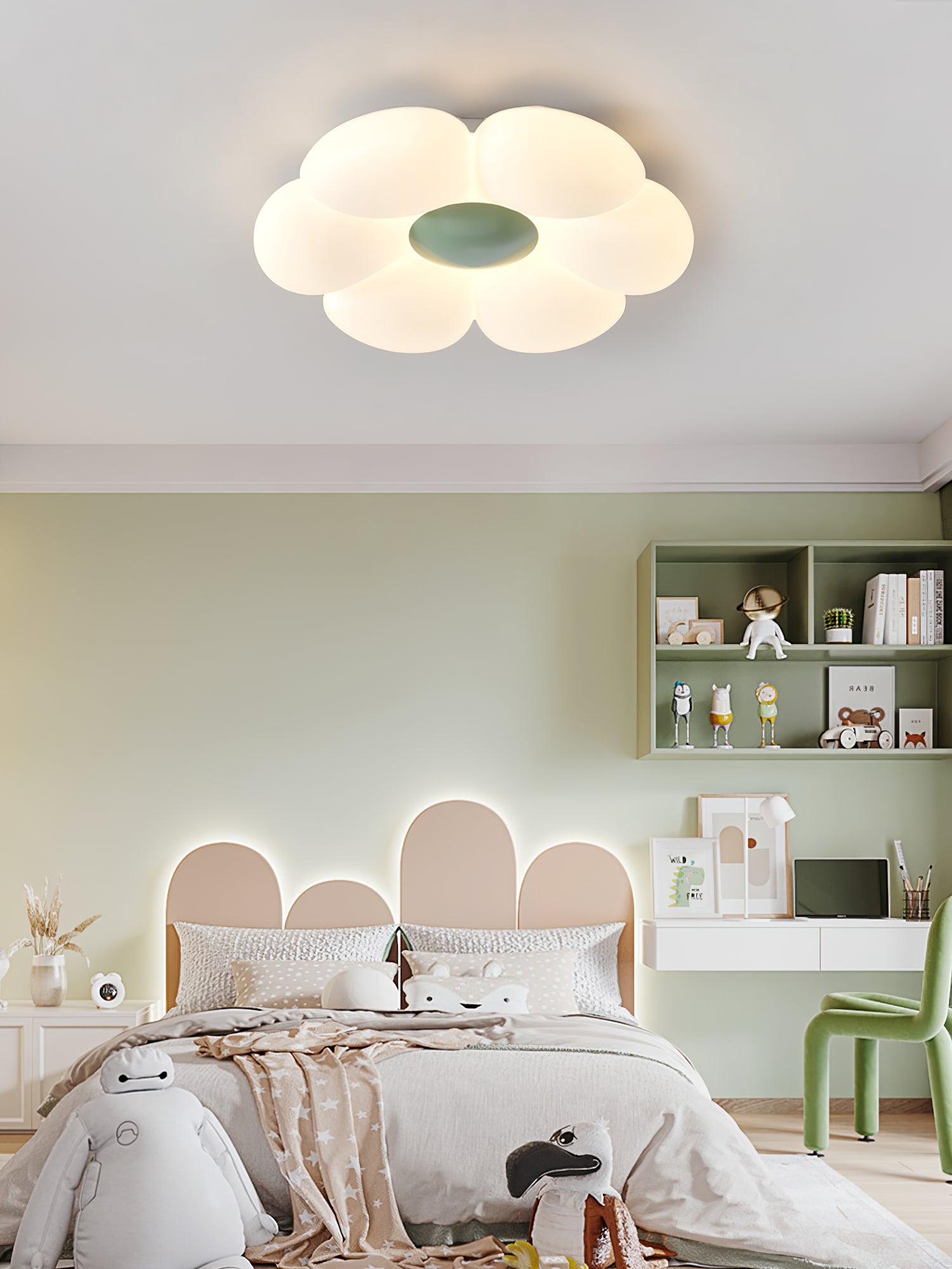 Six-leaf Flower Kids Room Ceiling Lamp - Lumpaz