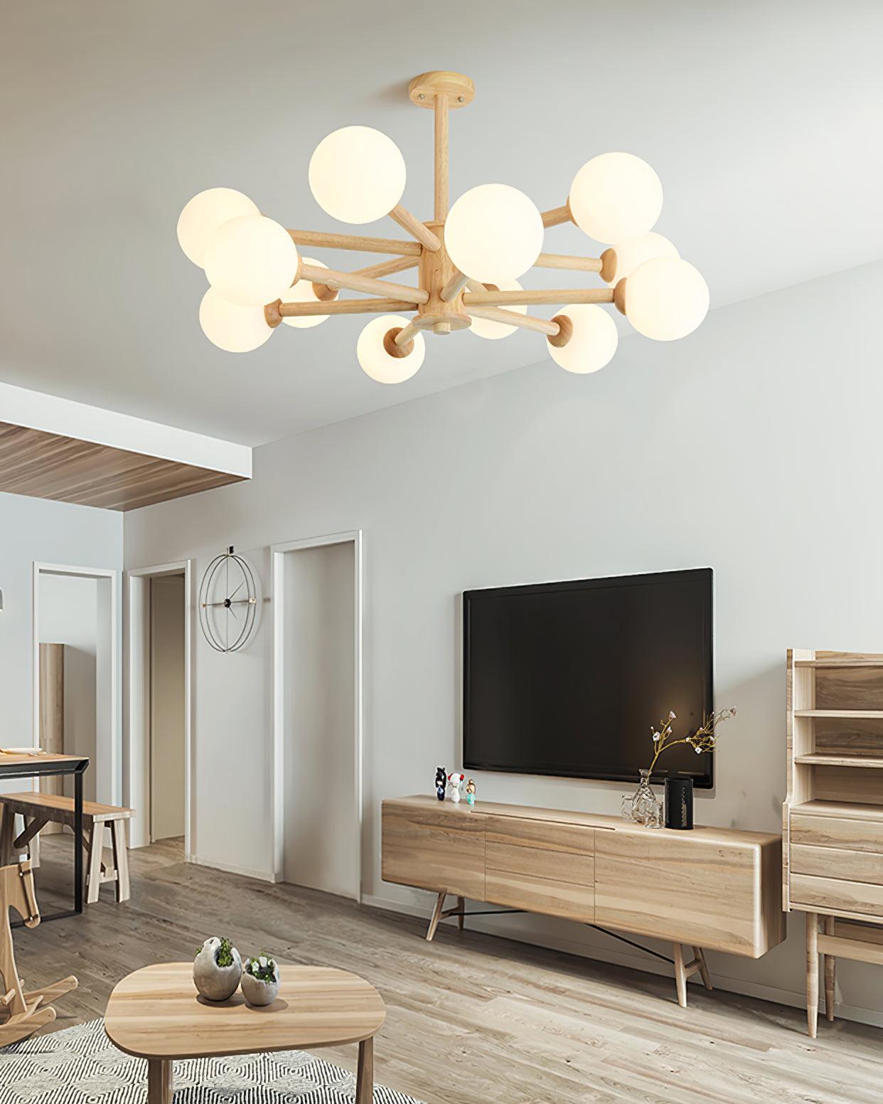 Kozan Wooden Chandelier - Lumpaz