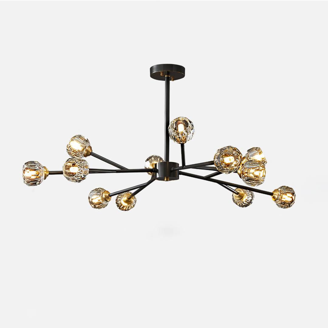 Crystal Ball Round Cluster Chandelier - Lumpaz