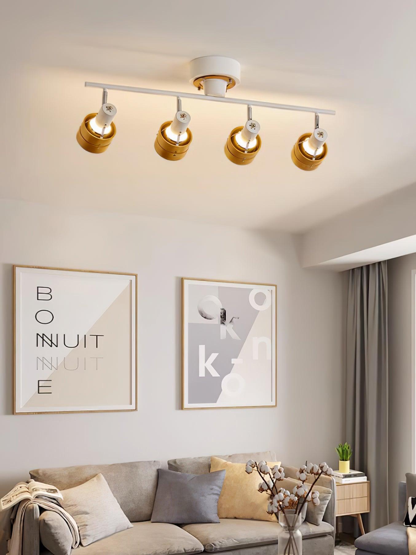 Wooden Adjustable Spot Ceiling Lamp - Lumpaz