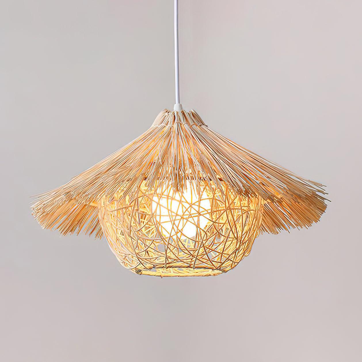 Straw Hat Pendant Light - Lumpaz