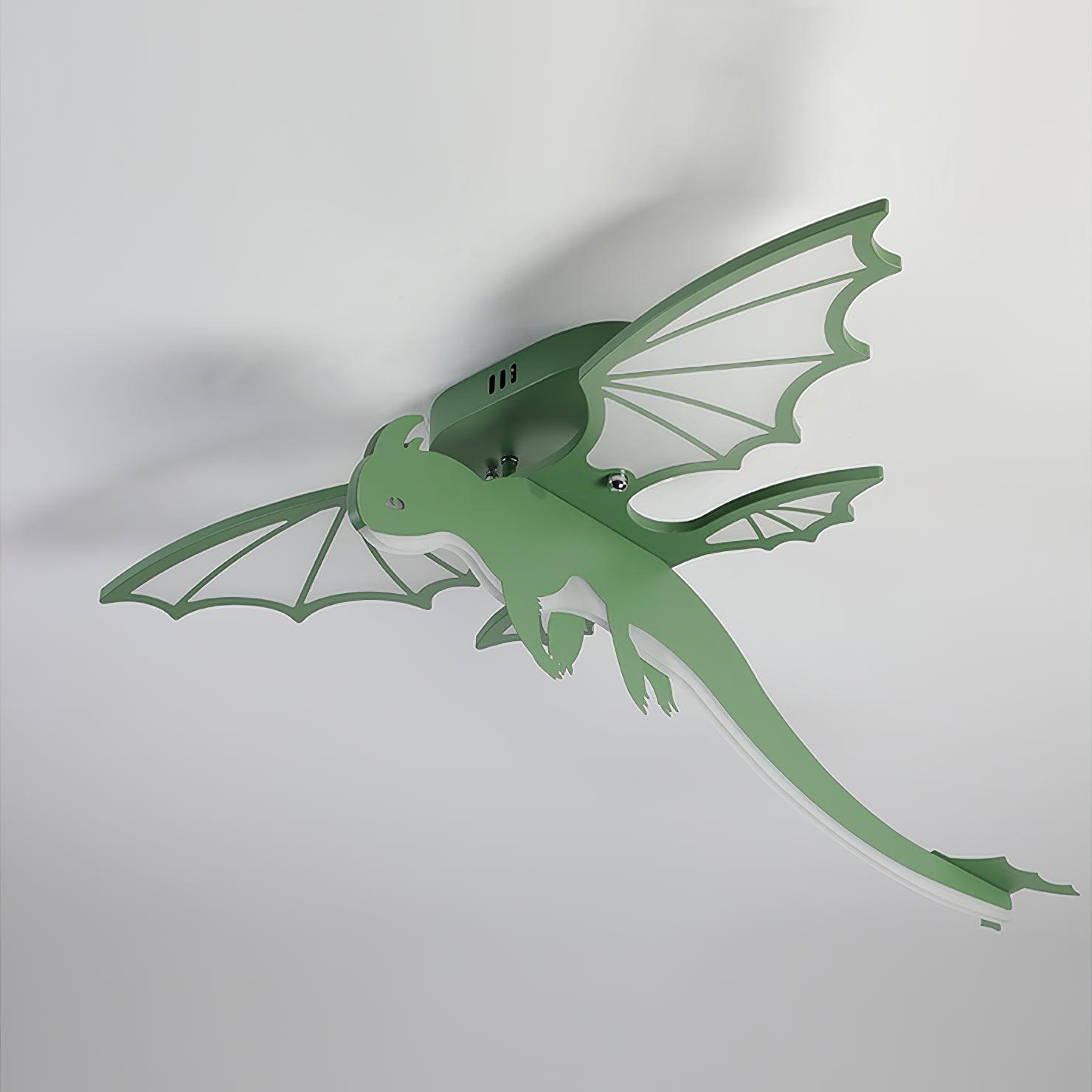 Green Dinosaur Ceiling Light - Lumpaz