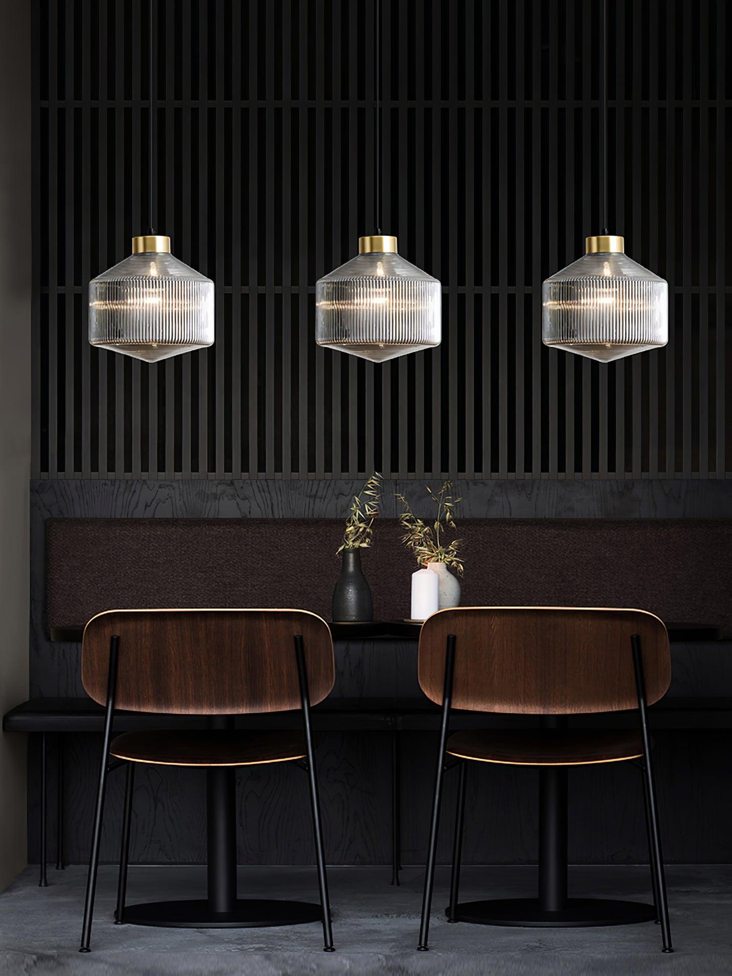 Striped Spinning Top Pendant Light - Lumpaz