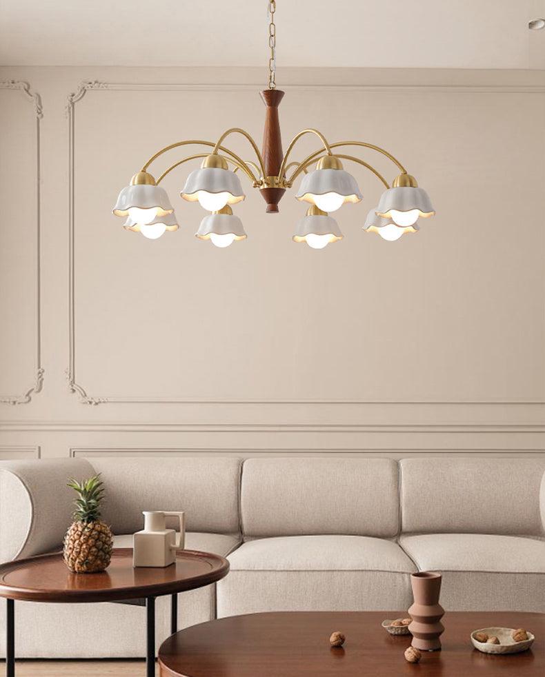 Swedish Modern Brass Chandelier - Lumpaz