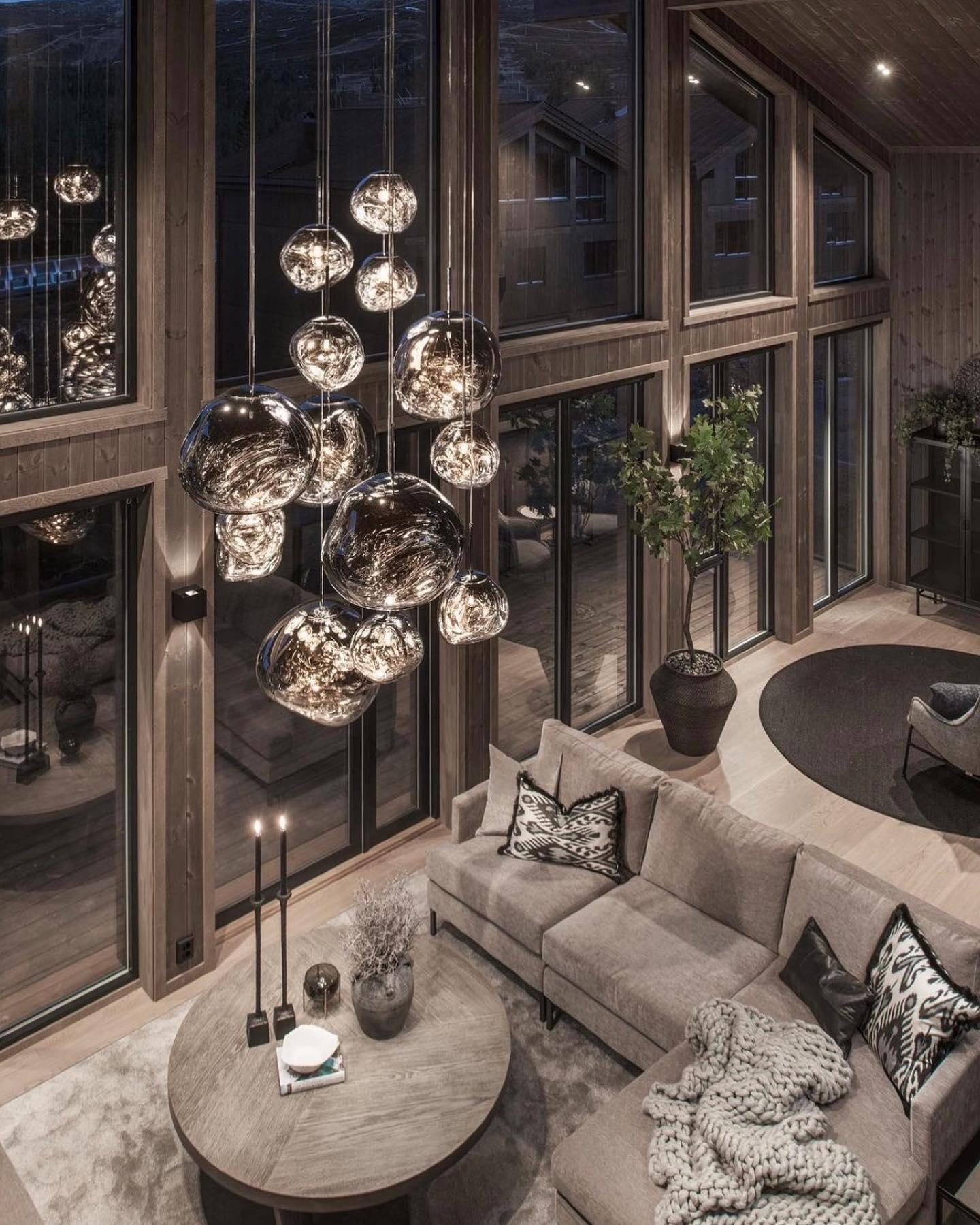 Multi Lava Round Pendant Lamp - Lumpaz