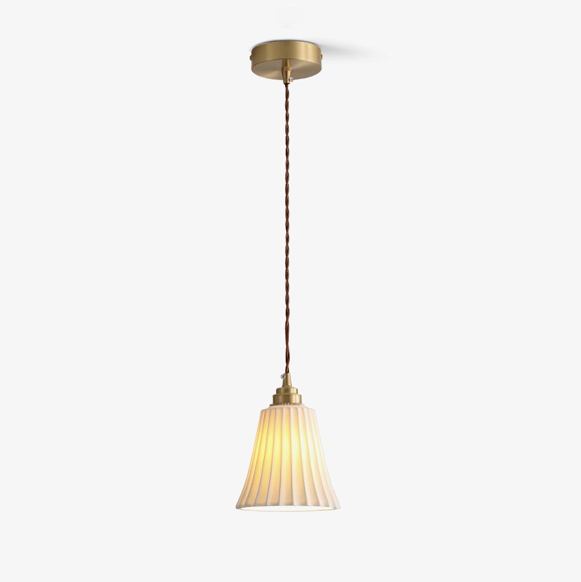 Trumpet Ceramic Pendant Light - Lumpaz