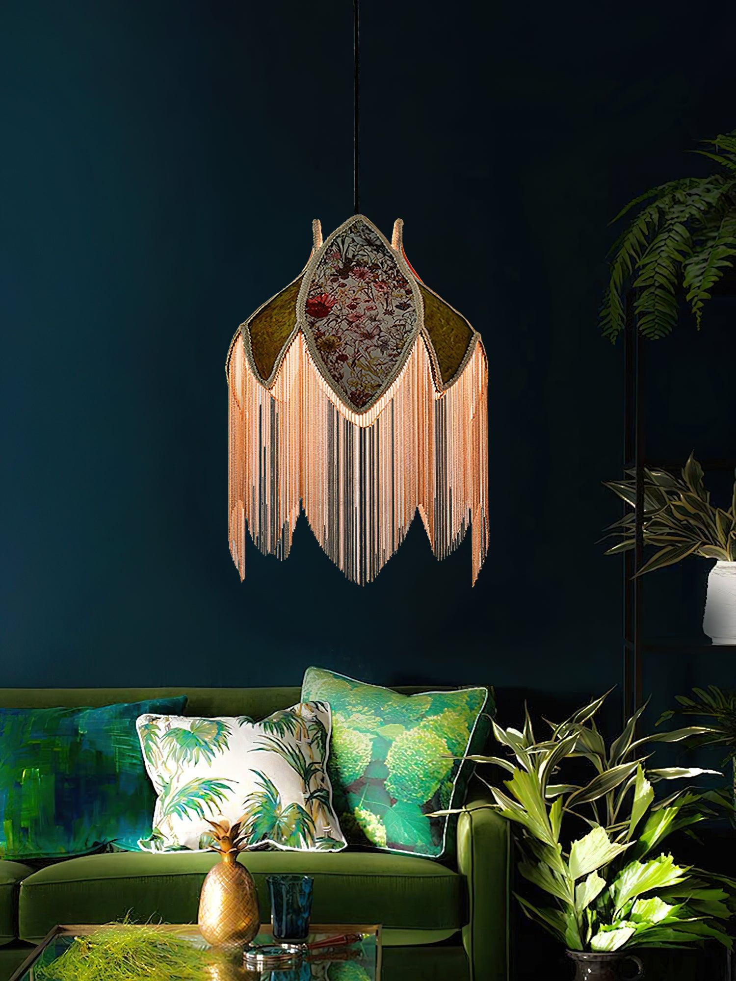 Bette Fringed Pendant Lamp - Lumpaz