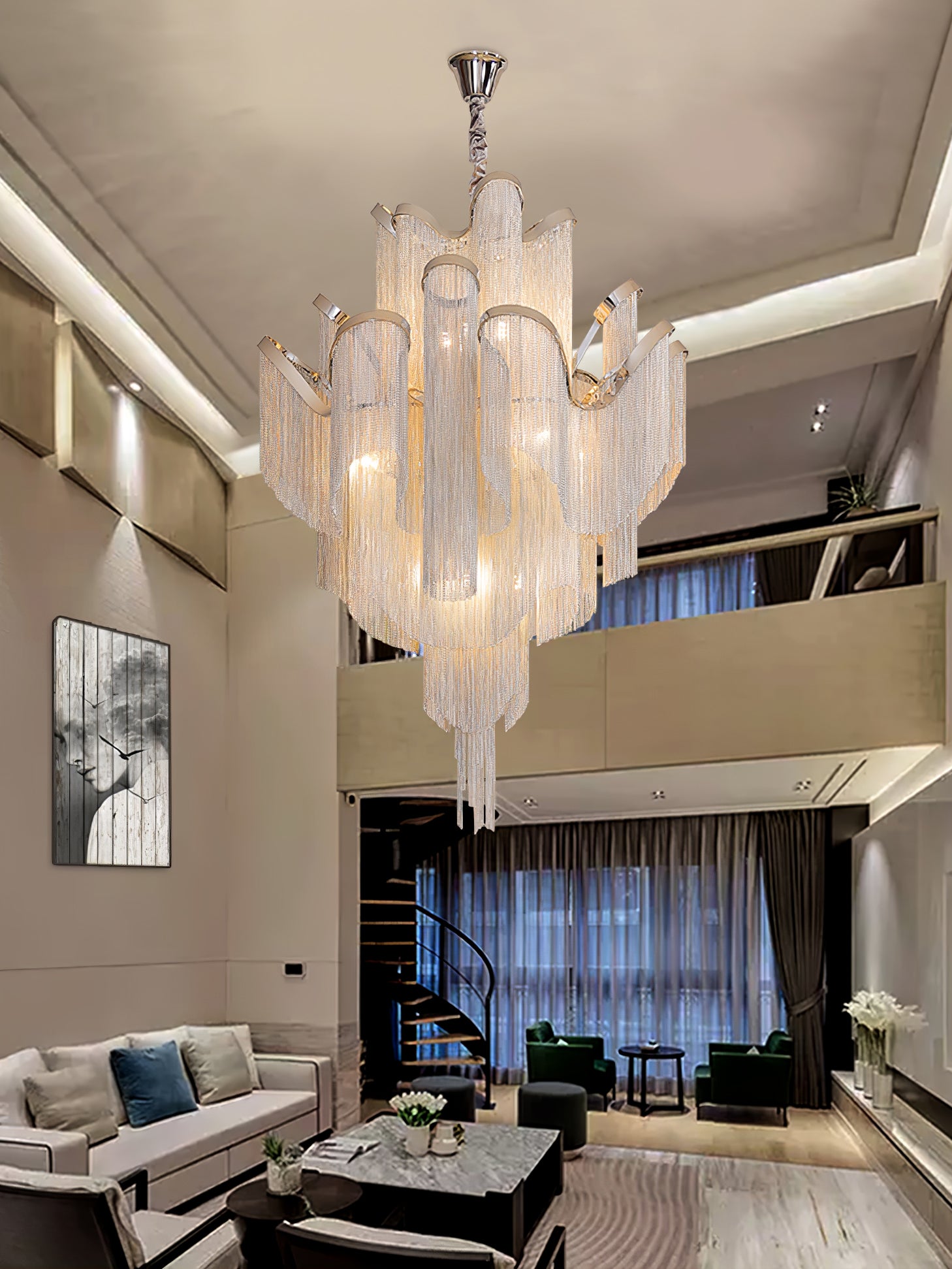 Stream Chain Chandelier - Lumpaz