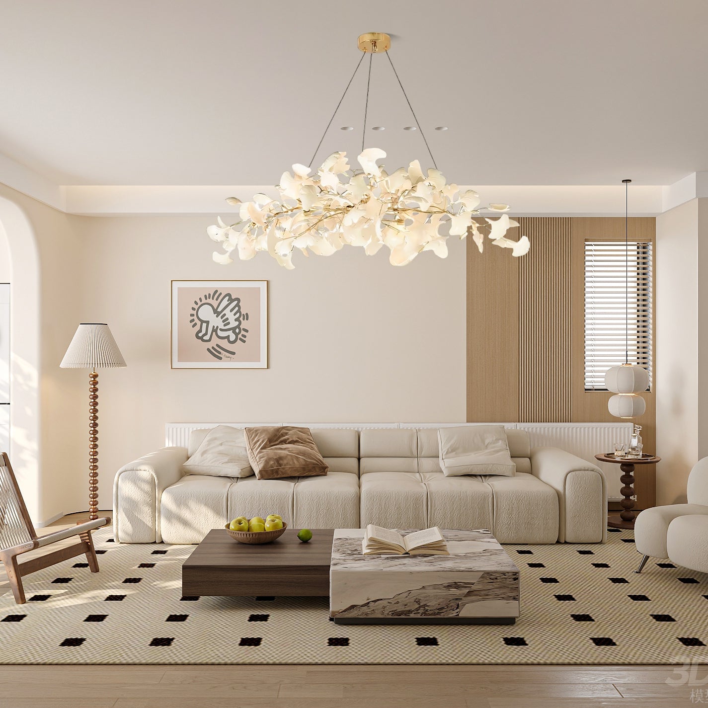 Gingko Chandelier N - Lumpaz