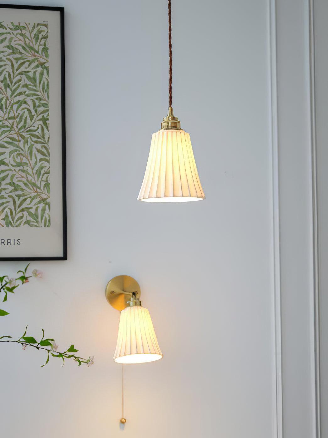 Trumpet Ceramic Pendant Light - Lumpaz