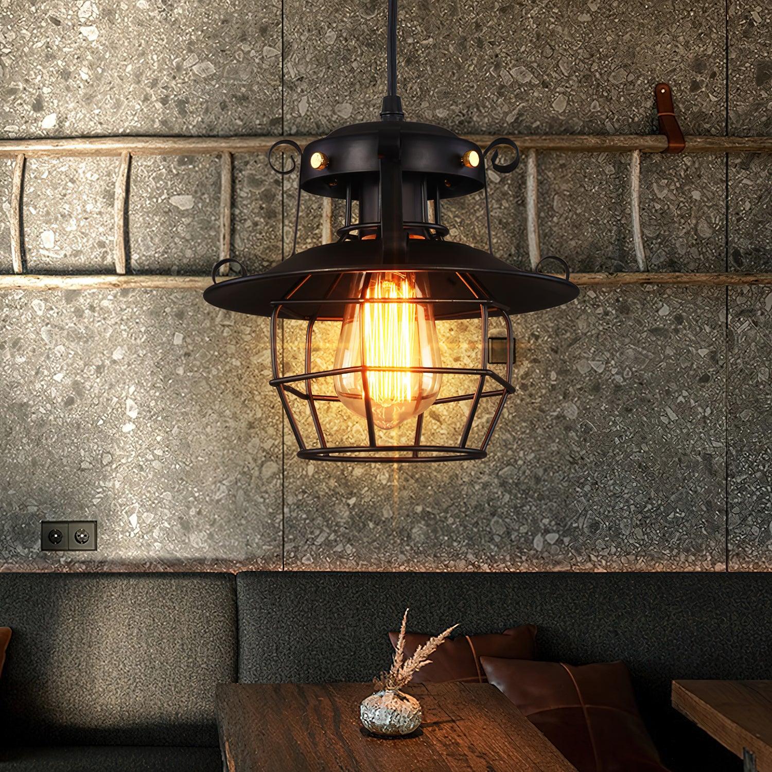 Retro Birdcage Pendant Light - Lumpaz