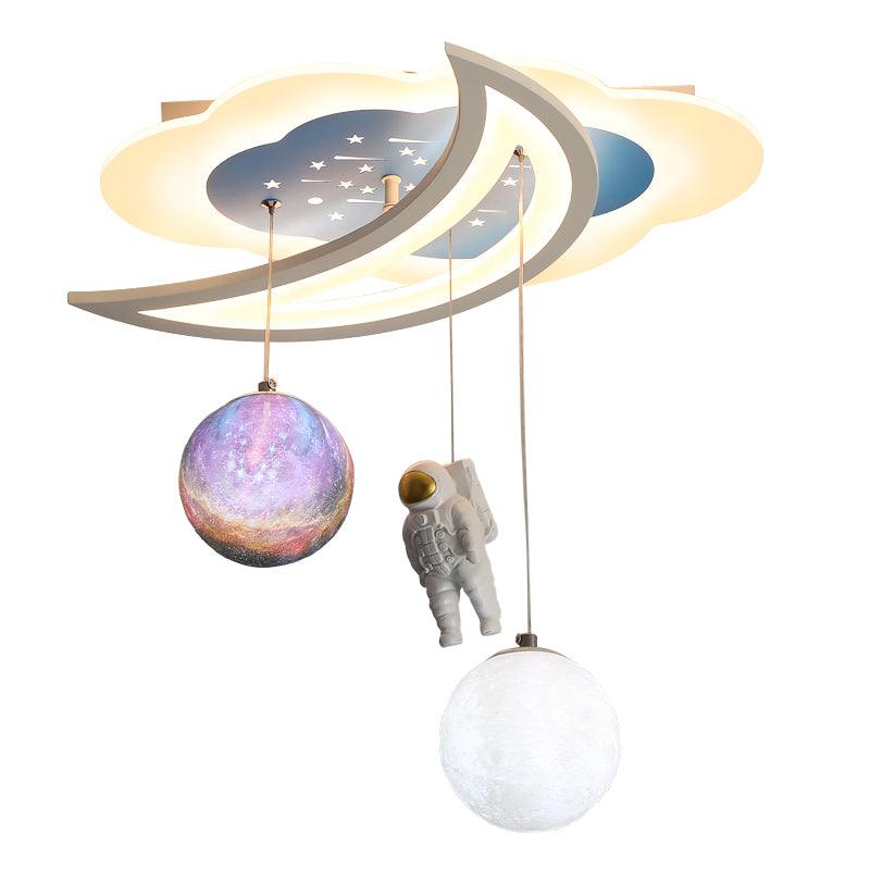 Space Astronaut Star Ceiling Lamp - Lumpaz