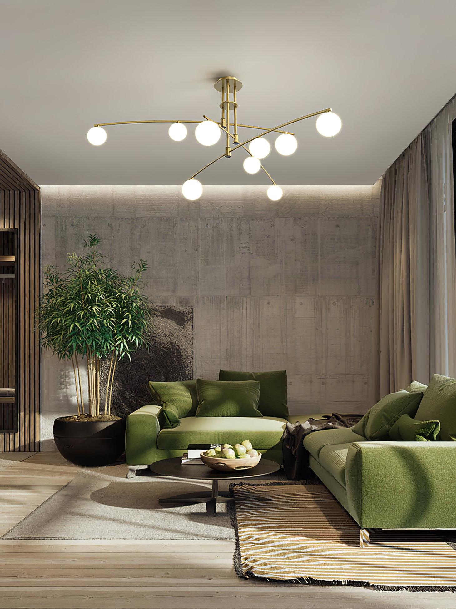 Modern Long Arm Chandelier - Lumpaz