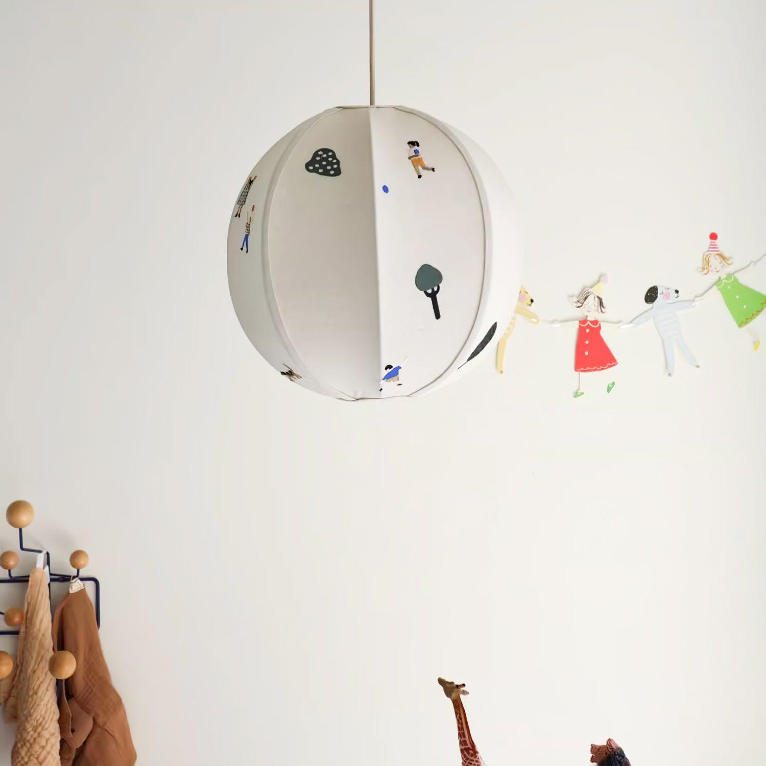 Park Embroidered Textile Pendant Lamp - Lumpaz