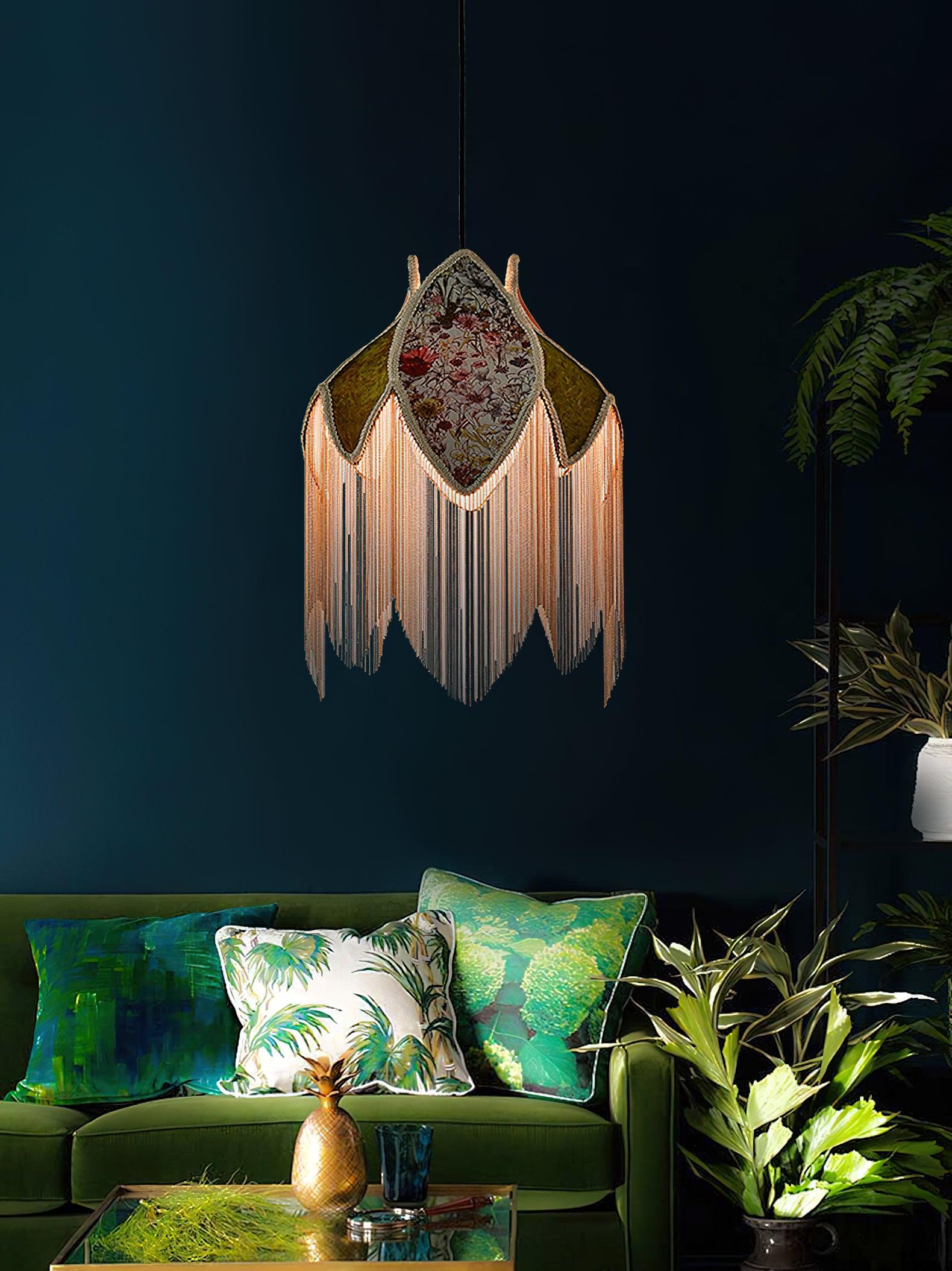 Bette Fringed Pendant Lamp - Lumpaz