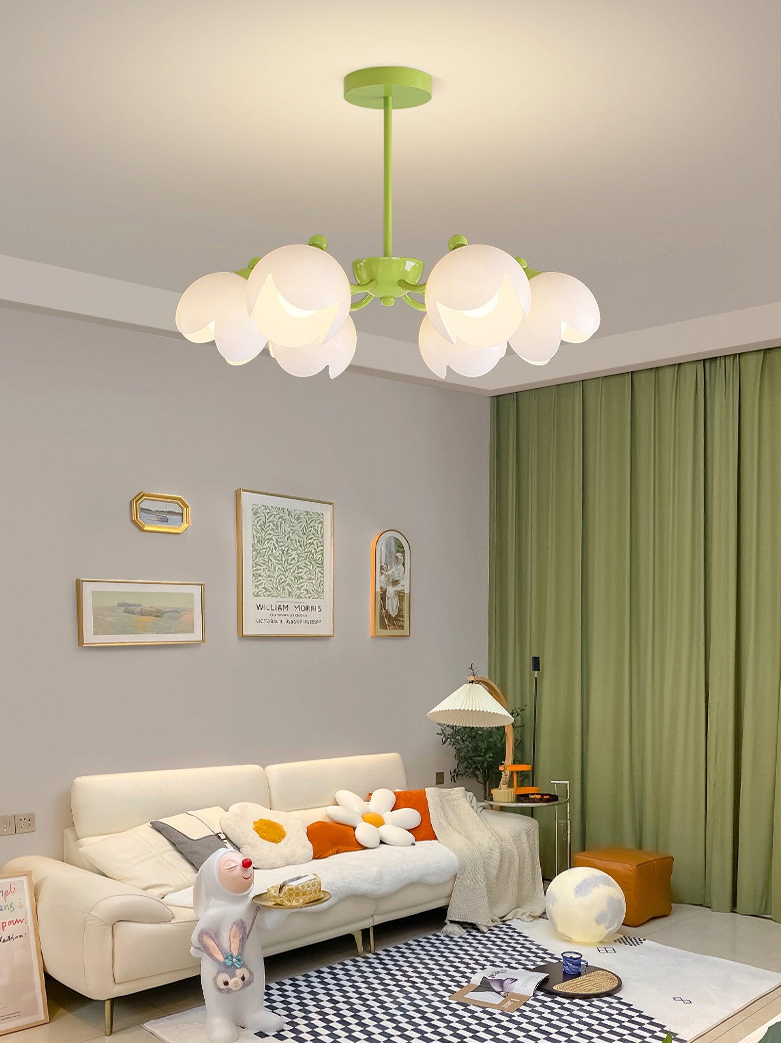 Murano Cream Chandelier - Lumpaz