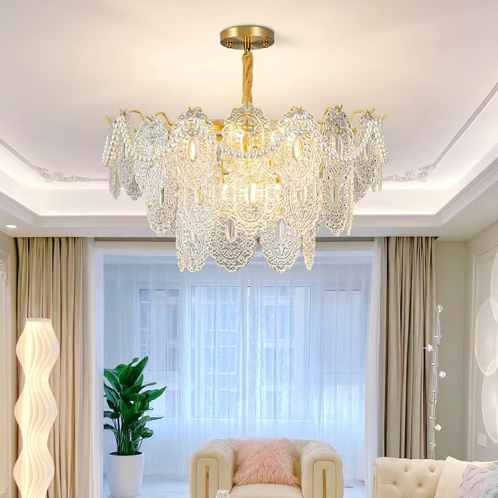 Wave Pearl Chandelier - Lumpaz