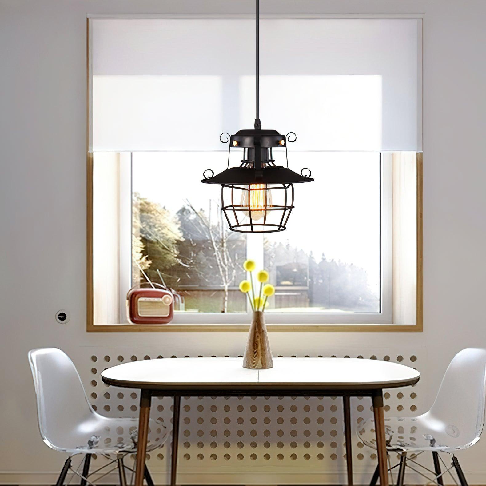 Retro Birdcage Pendant Light - Lumpaz