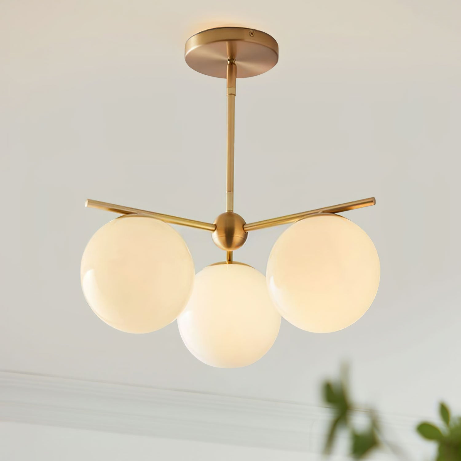 Sphere & Stem Chandelier - Lumpaz