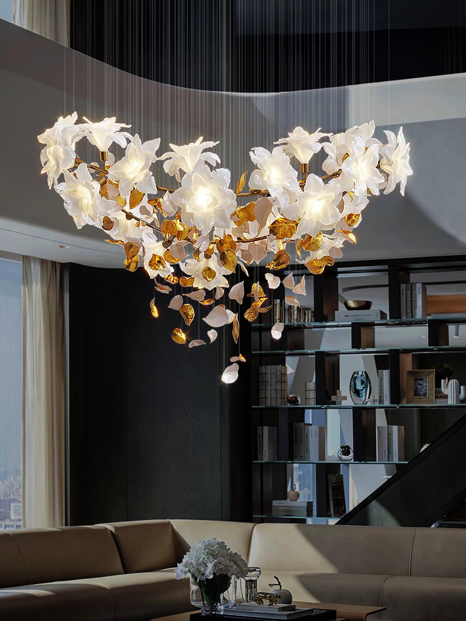 Flying Flowers Fluttering Chandelier - Lumpaz