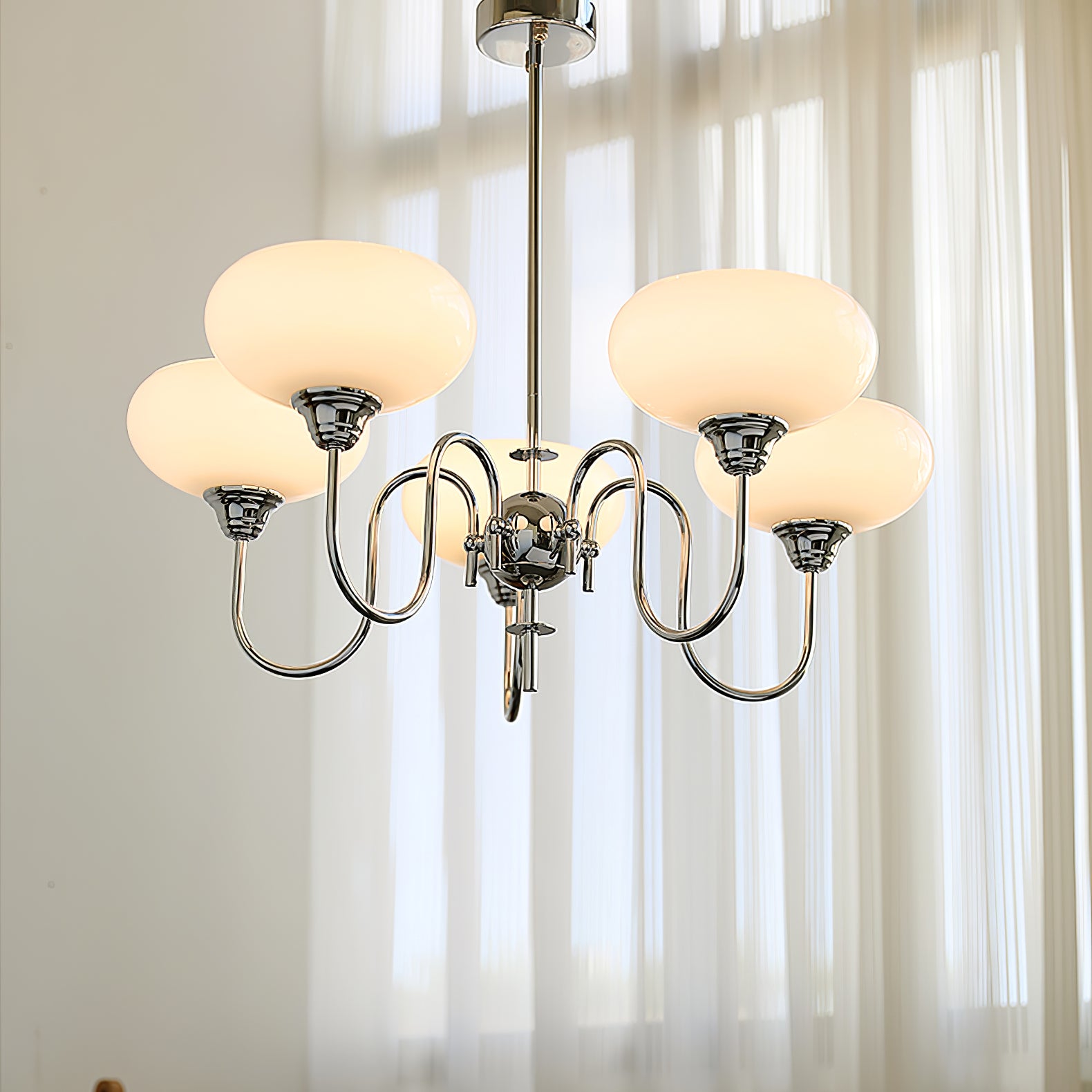 Creamy Persimmon Chandelier - Lumpaz