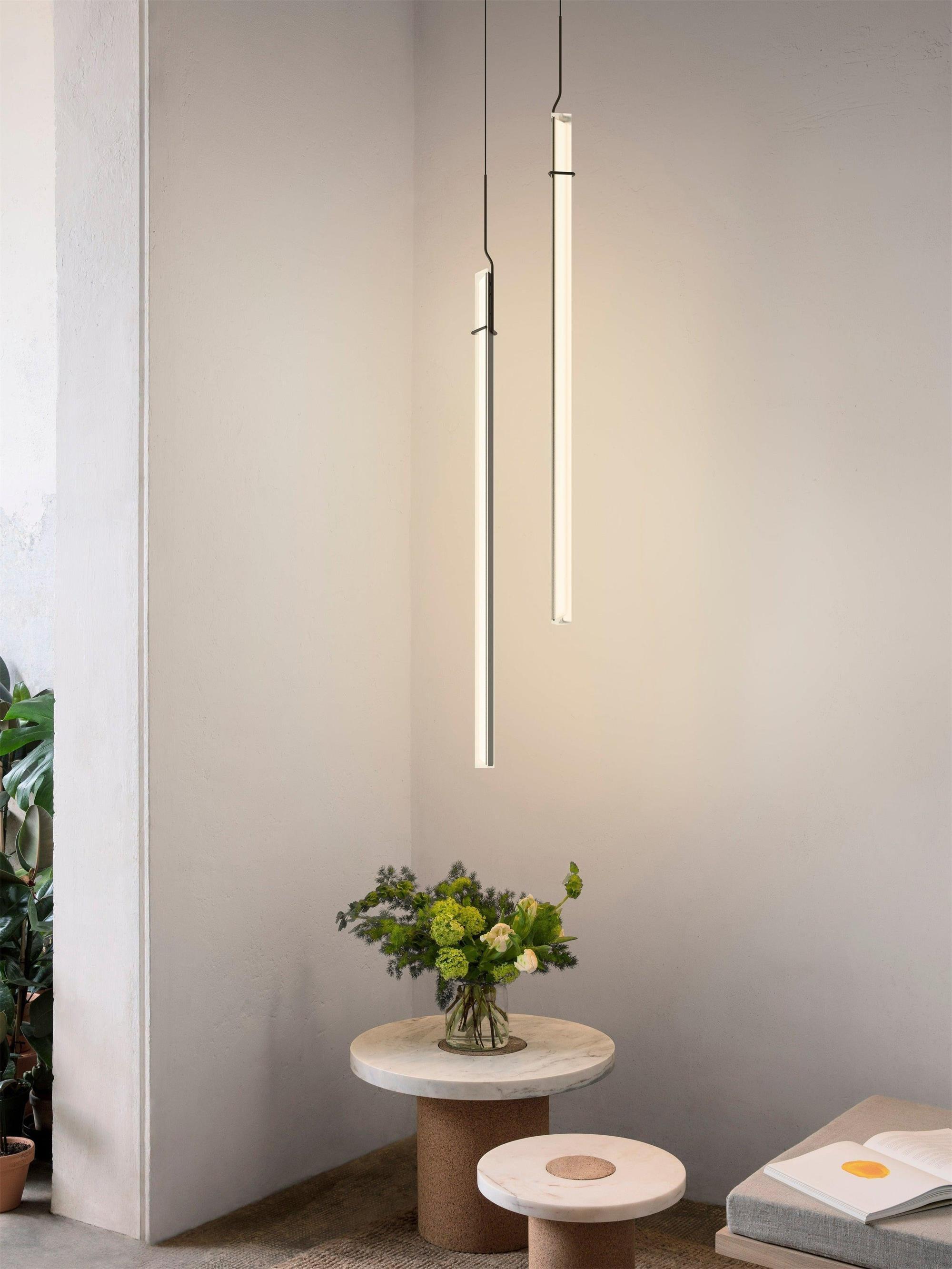 Halo Jewel Straight Pendant Light - Lumpaz