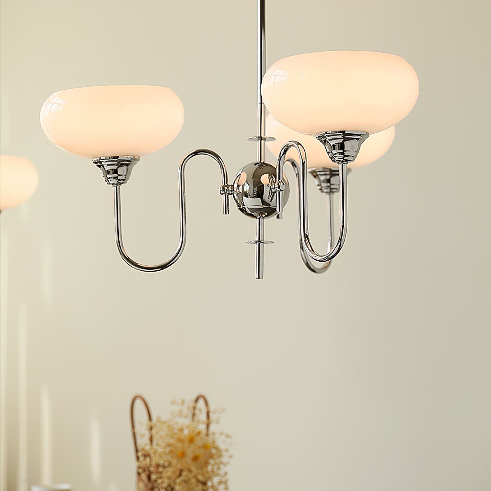 Creamy Persimmon Chandelier - Lumpaz