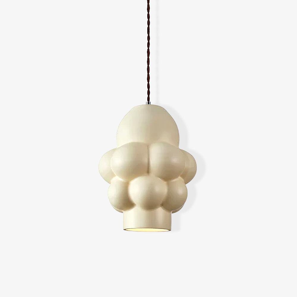 Resin Cream Pendant Lamp - Lumpaz