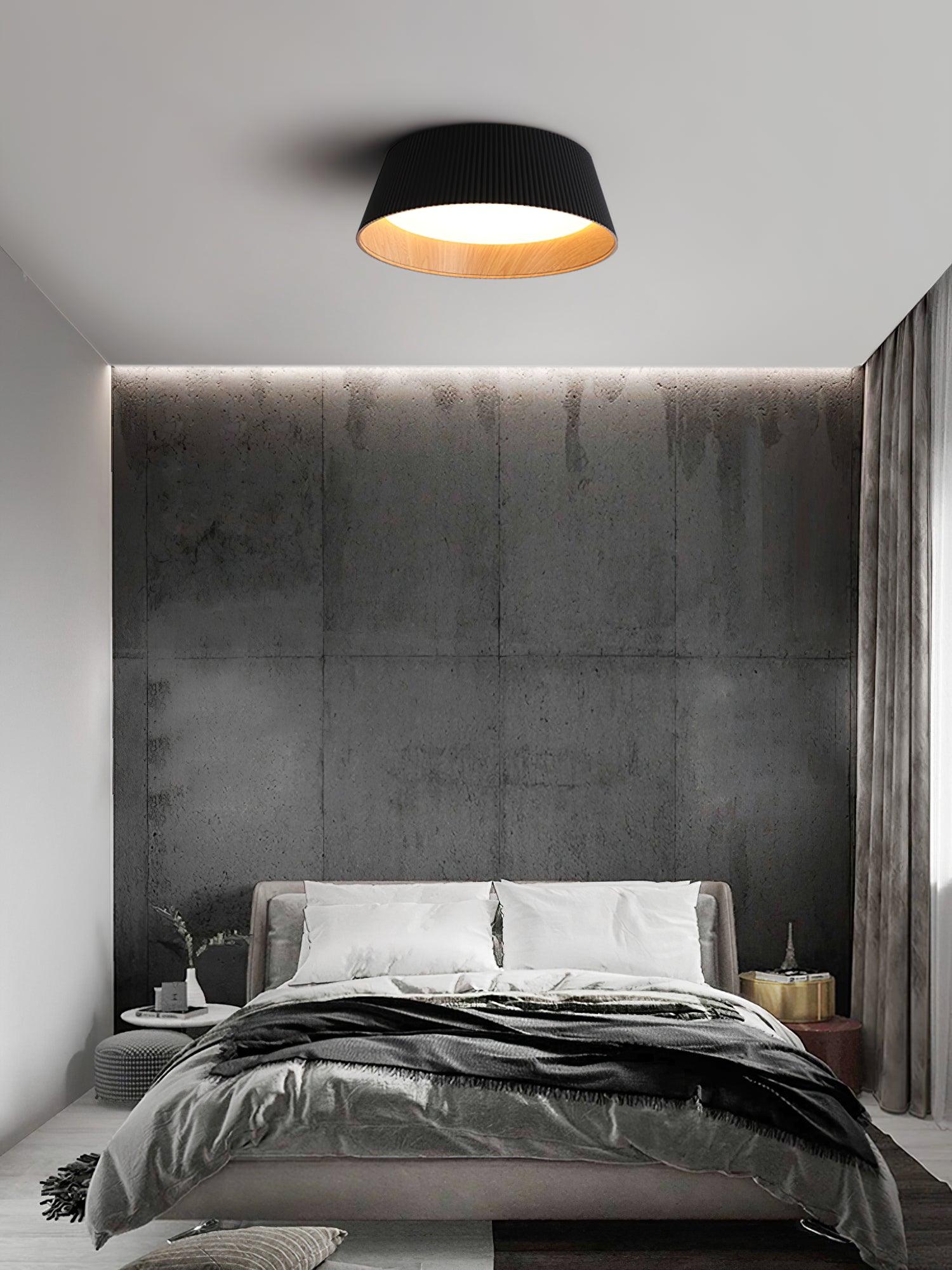 Modern Ribbed Ceiling Light - Lumpaz