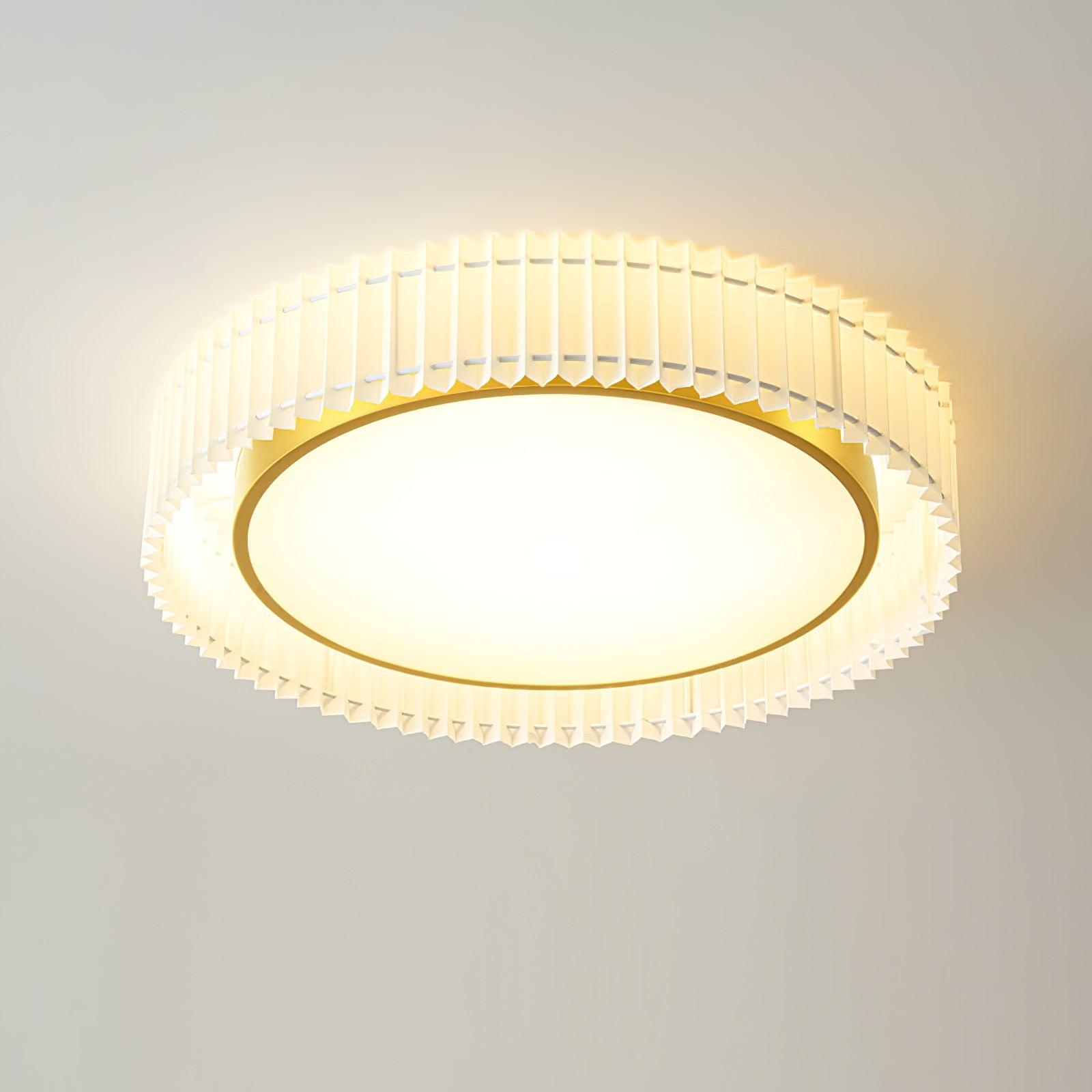 Round Pleated Ceiling Lamp - Lumpaz