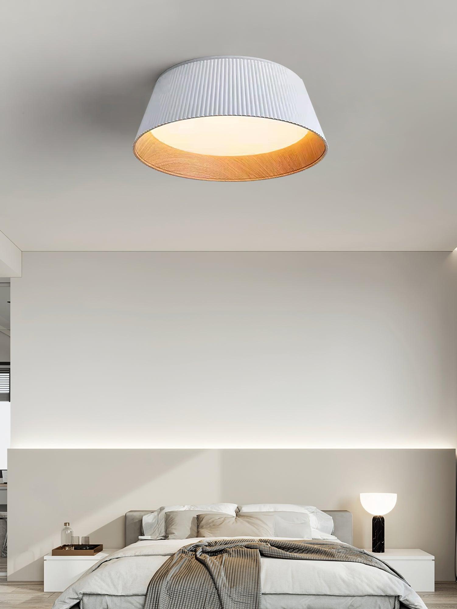 Modern Ribbed Ceiling Light - Lumpaz