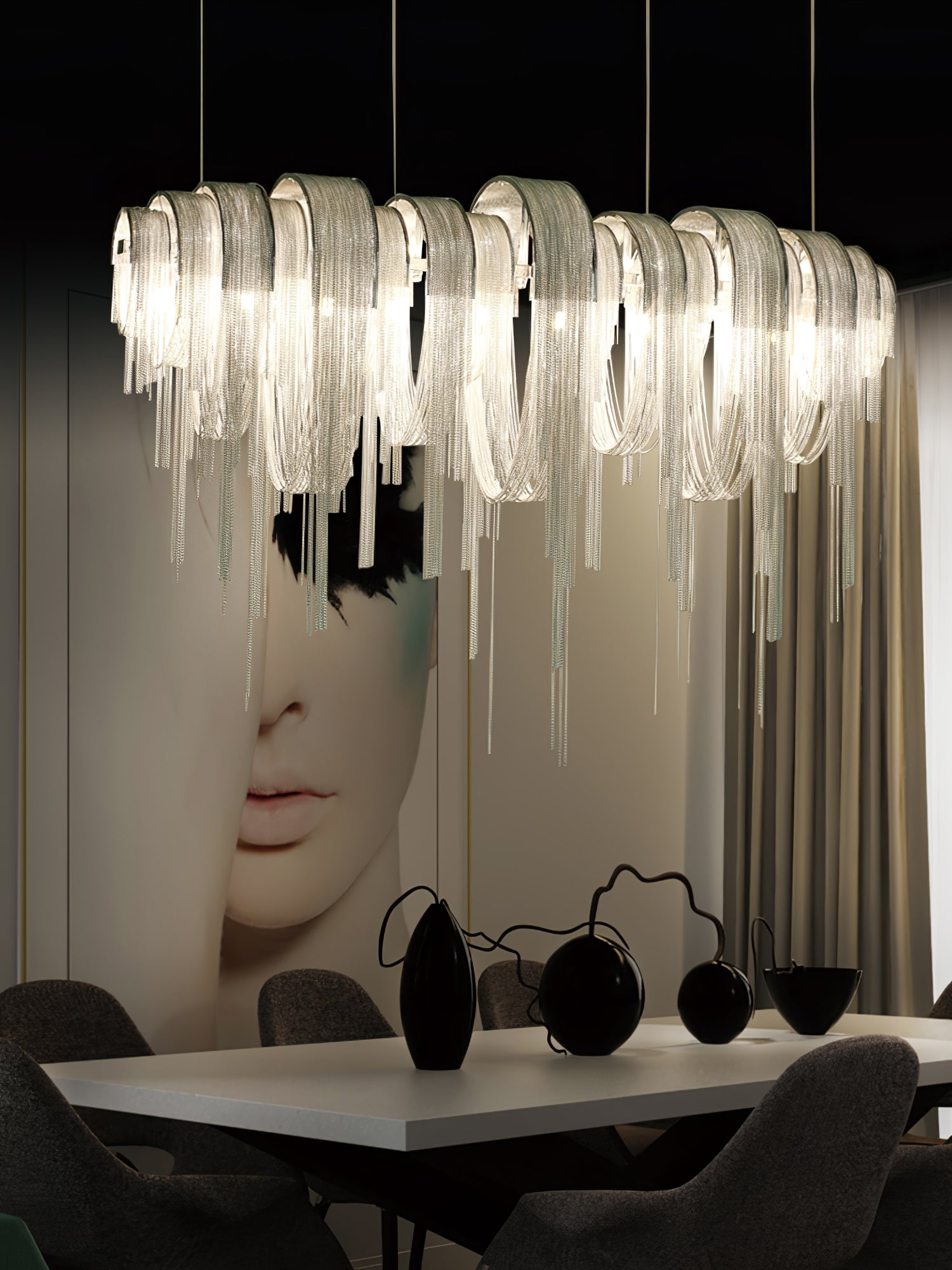 Length Chains Chandelier - Lumpaz