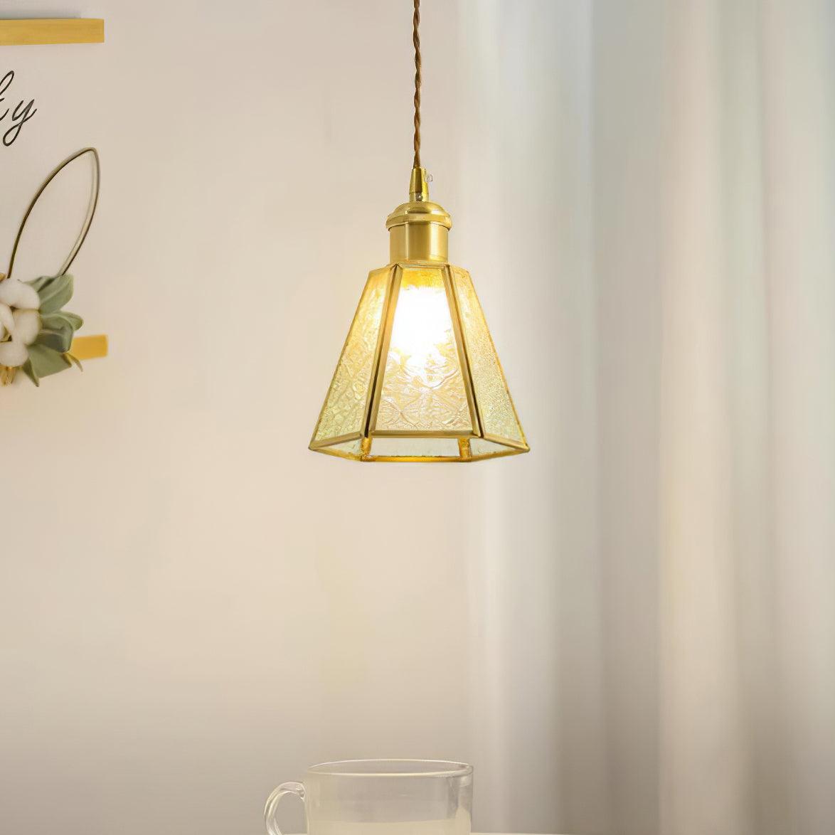 Patterned Glass Pendant Lamp - Lumpaz