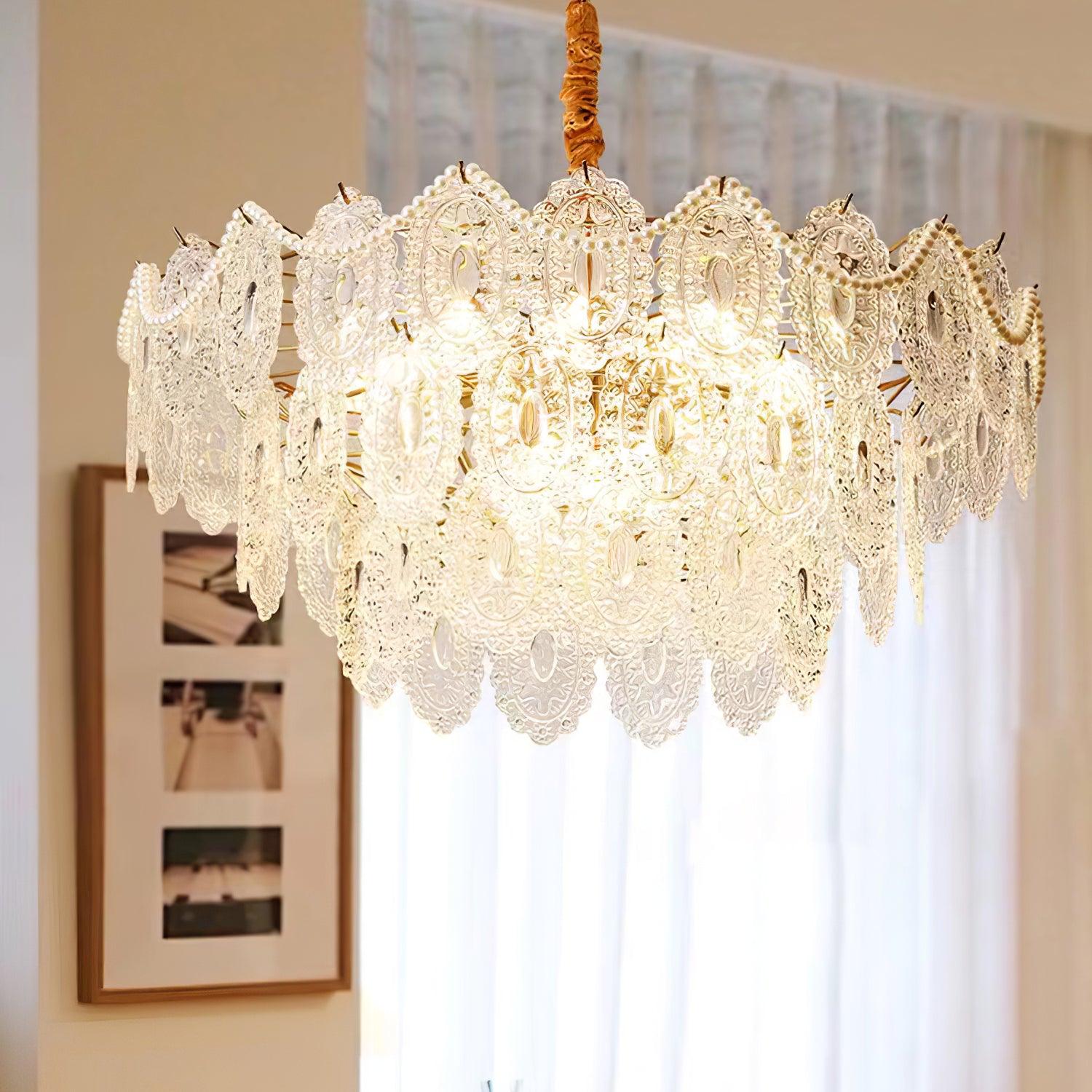 Wave Pearl Chandelier - Lumpaz