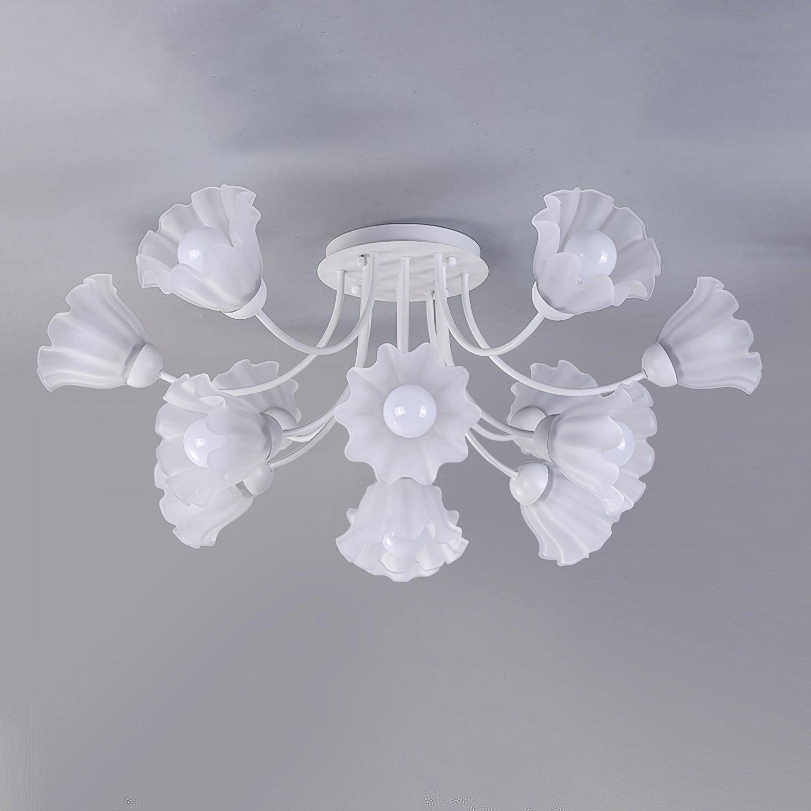 Floral Sculpted Ceiling Lamp - Lumpaz
