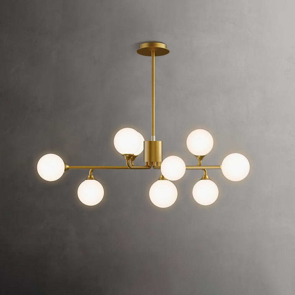 Staggered Glass Globes Chandelier - Lumpaz