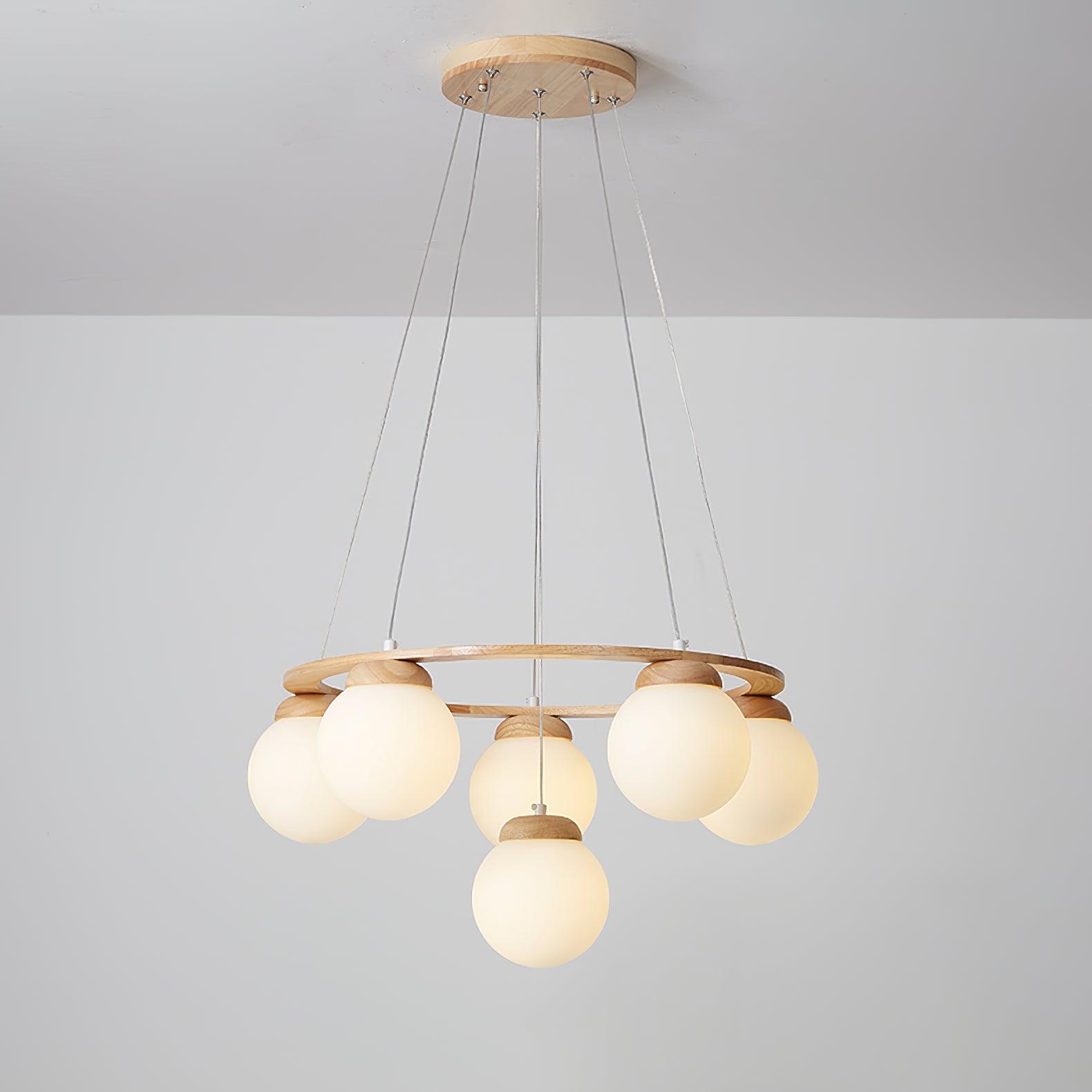 Nuura Miira Wood Chandelier - Lumpaz