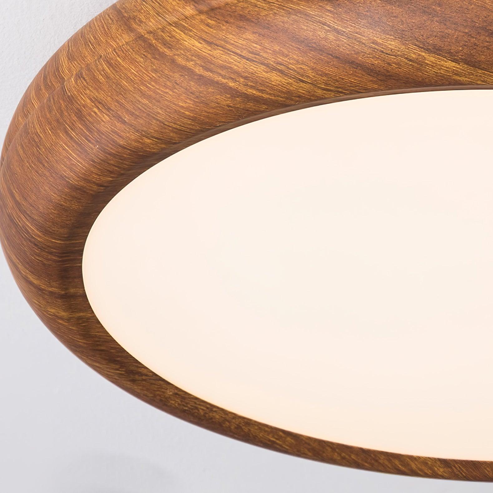 Wood Grain Round Ceiling Lamp - Lumpaz