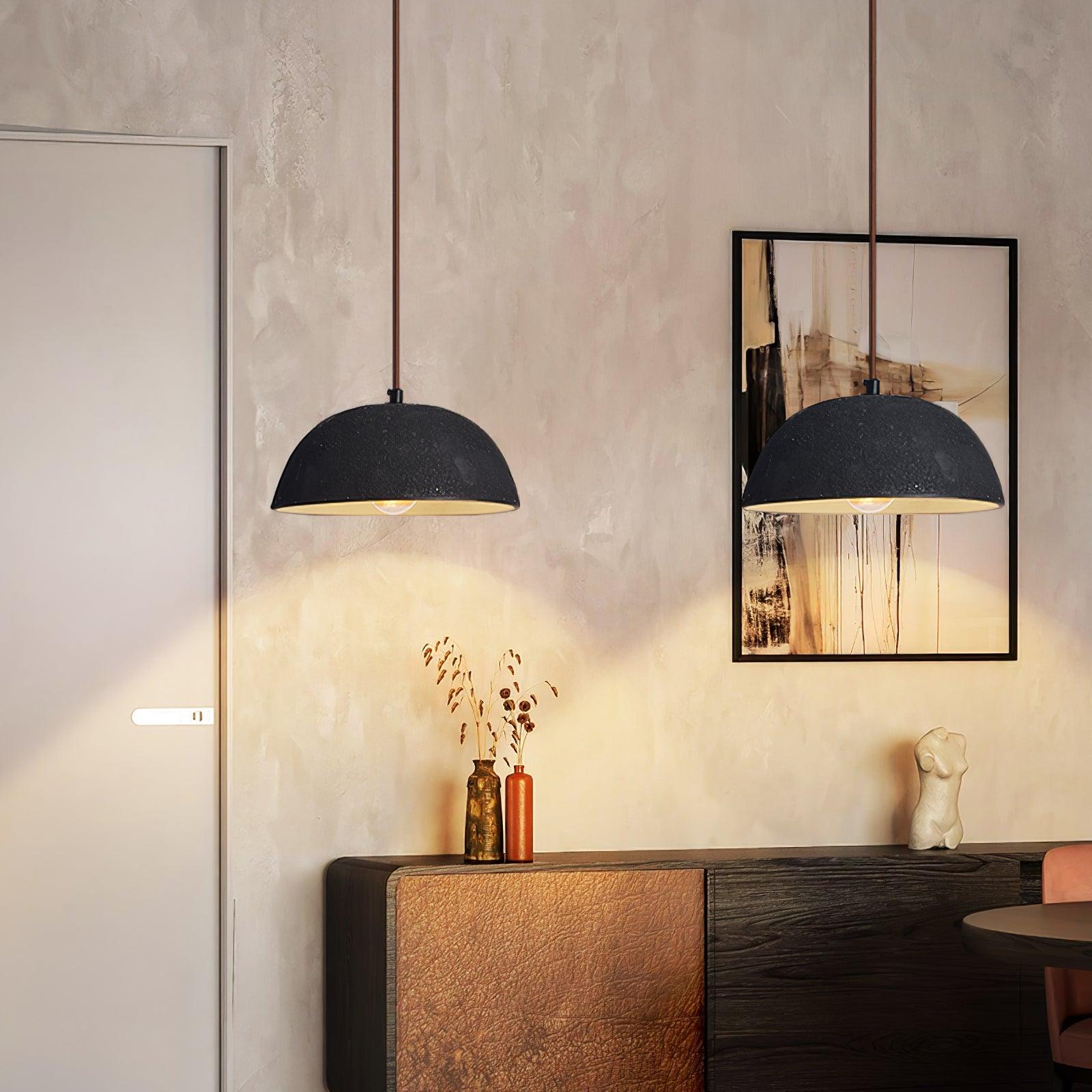 Black Arch Ceramic Pendant Lamp - Lumpaz