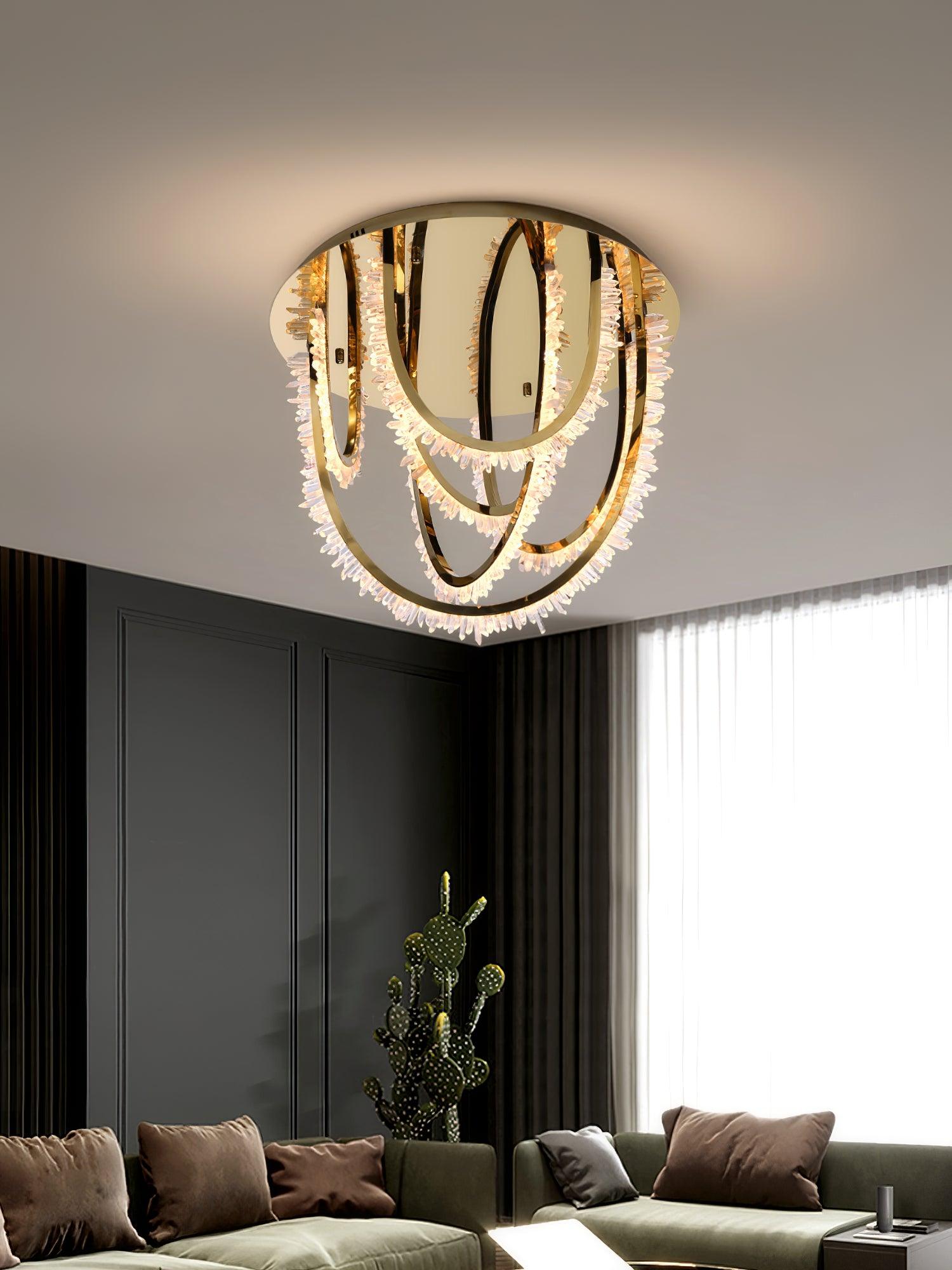 Crystal Corde Ceiling Light - Lumpaz