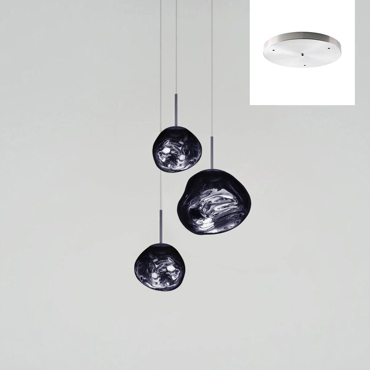 Multi Lava Round Pendant Lamp - Lumpaz