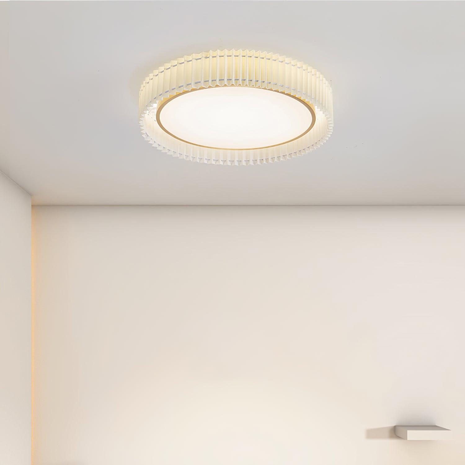 Round Pleated Ceiling Lamp - Lumpaz