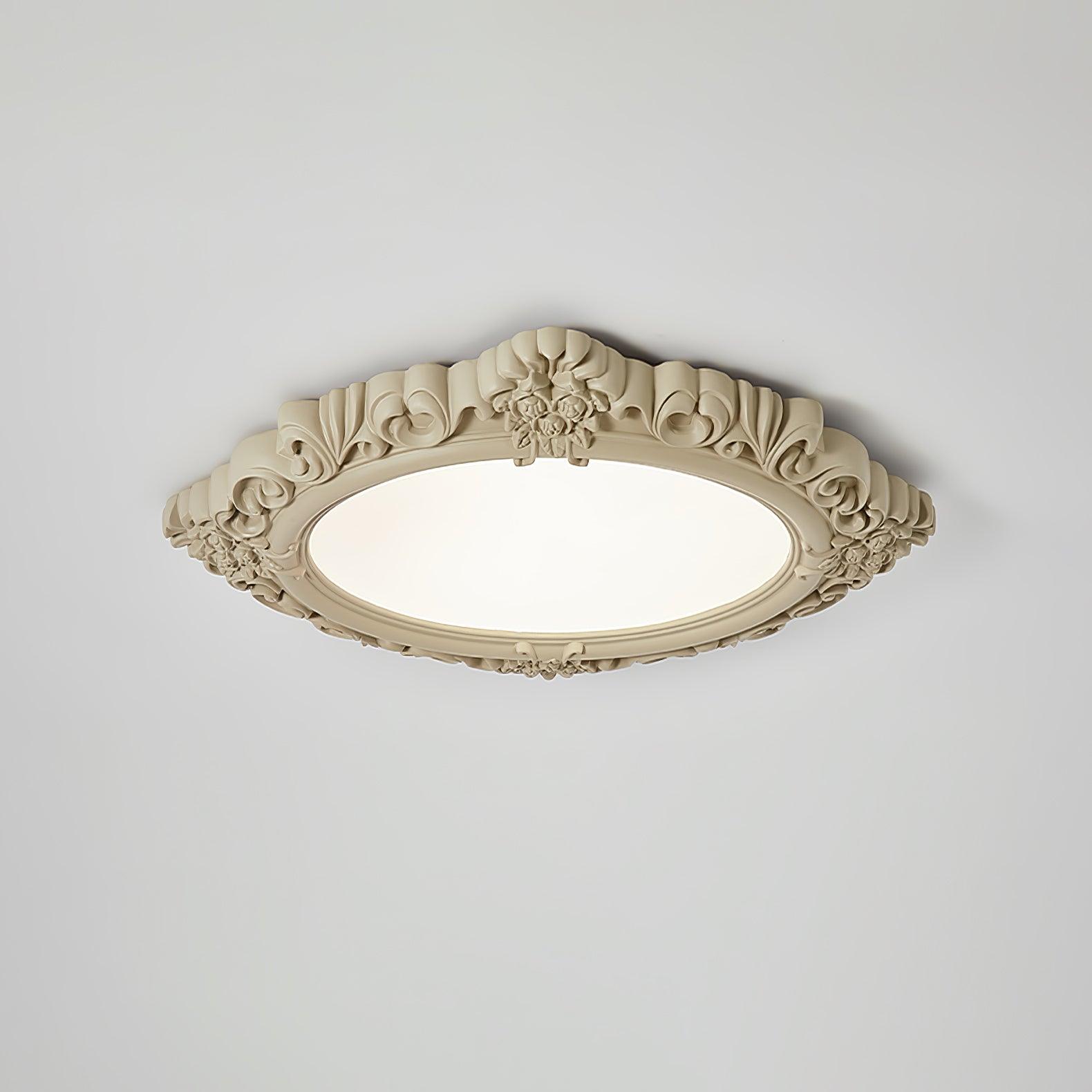 Sculpted Resin Ceiling Lamp - Lumpaz