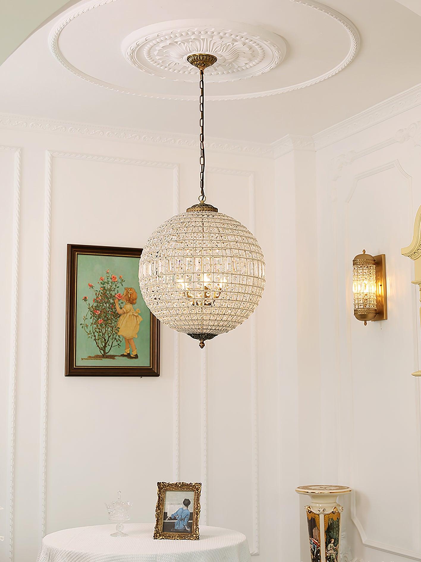 Traditional Gold Globe Chandelier - Lumpaz